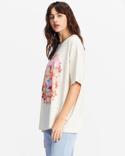 1 Golden Coast Oversized Graphic Boyfriend T-Shirt White ABJZT01008 Billabong