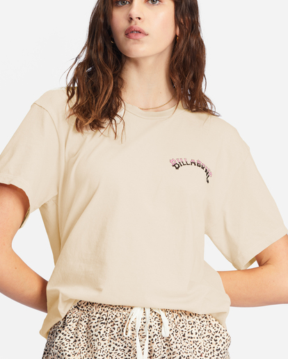 3 Billabong Pro Graphic Boyfriend T-Shirt White ABJZT01073 Billabong