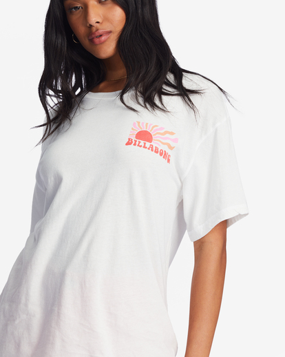 3 Happy To Be Here Graphic Boyfriend T-Shirt  ABJZT01076 Billabong
