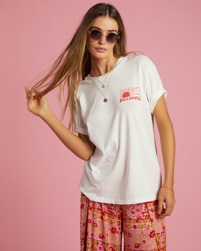 0 Happy To Be Here Graphic Boyfriend T-Shirt  ABJZT01076 Billabong