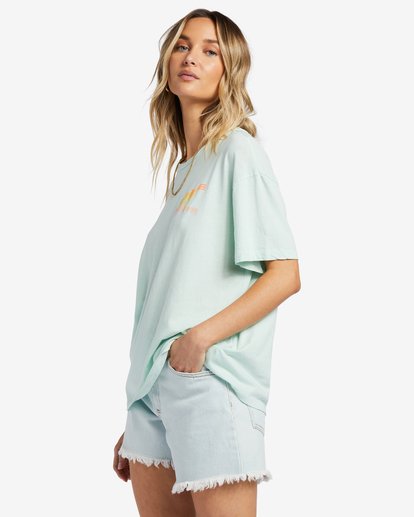 1 Good Tides Oversized T-Shirt Green ABJZT01151 Billabong