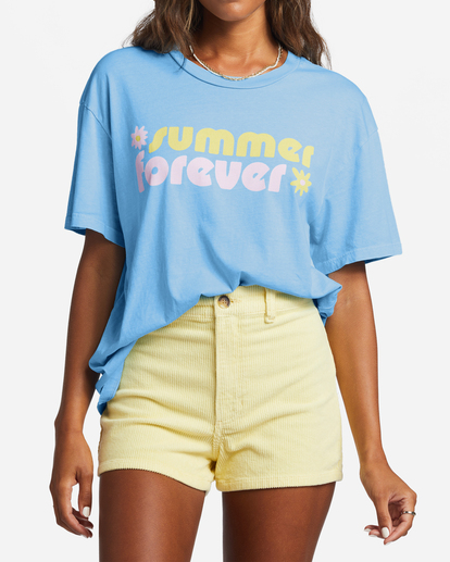 3 Forever And Ever Oversized T-Shirt Blue ABJZT01152 Billabong