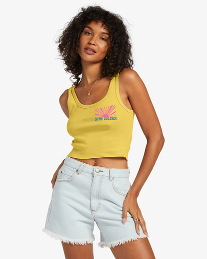 0 Radiate All Day Tank Top Yellow ABJZT01251 Billabong