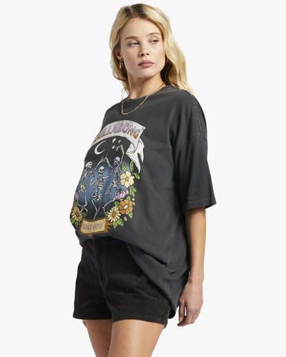 1 Midnight Dancer Oversized T-Shirt Black ABJZT01377 Billabong