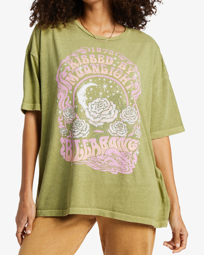 3 Kissed By The Moonlight T-Shirt Green ABJZT01405 Billabong