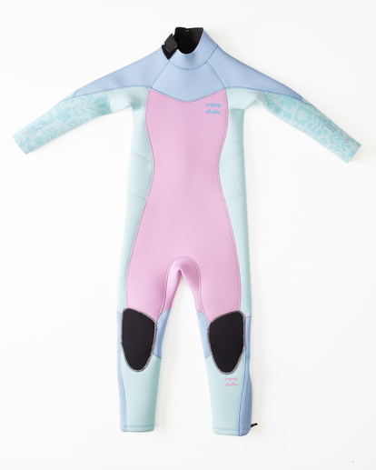 0 3/2 Toddler Girls Synergy Back Zip Wetsuit Purple ABOW100101 Billabong