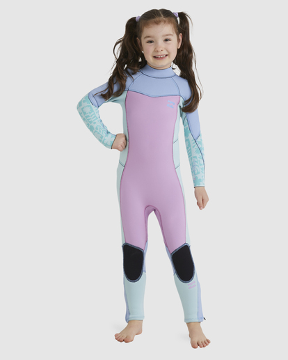 2 3/2 Toddler Girls Synergy Back Zip Wetsuit Purple ABOW100101 Billabong