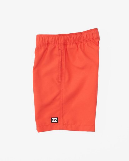 3 Boy's (2-7) All Day Layback Boardshorts 13" Red ABTBS00115 Billabong