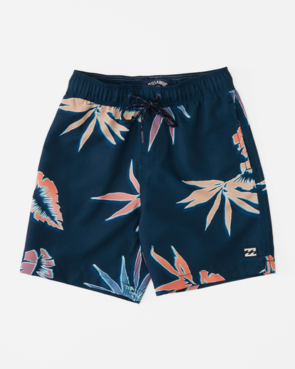 0 Boy's (2-7) Good Times Layback Boardshorts 13" Blue ABTBS00137 Billabong