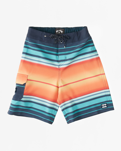 0 Boy's (2-7) All Day Stripe Pro Performance 13" Boardshorts Blue ABTBS00146 Billabong