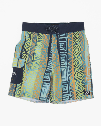 0 Boy's (2-7) Sundays Pro Performance 13" Boardshorts Green ABTBS00147 Billabong