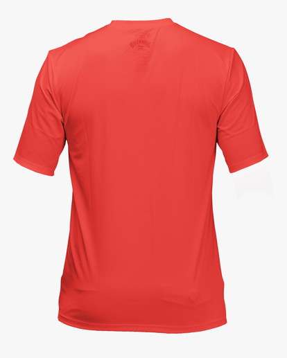 1 Boy's 2-7 All Day Wave Performance Fit Short Sleeve Rashguard Red ABTWR00105 Billabong