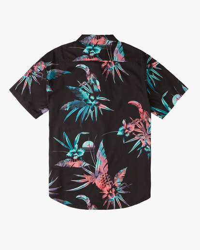 Boy's (2-7) Sundays Floral Short Sleeve Shirt | Billabong