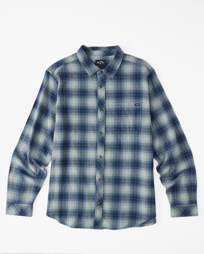 0 Boy's (2-7) Coastline Flannel Shirt Blue ABTWT00113 Billabong