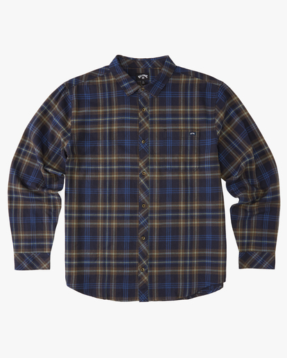 0 Boy's (2-7) Coastline Flannel Shirt Blue ABTWT00113 Billabong