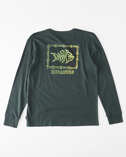 0 Boy's 2-7 Sharky Long Sleeve T-Shirt Green ABTZT00315 Billabong
