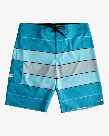 0 All Day Heather Stripe Pro Boardshorts 20" Blue ABYBS00112 Billabong