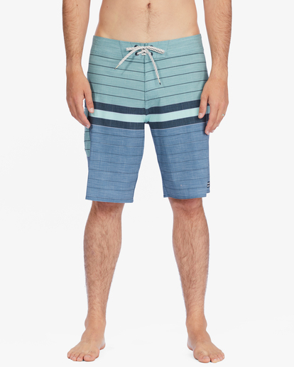 2 All Day Heather Stripe Pro Boardshorts 20" Green ABYBS00112 Billabong