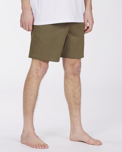 4 A/Div Surftrek Hemp Lo Tides Boardshorts 17"  ABYBS00138 Billabong