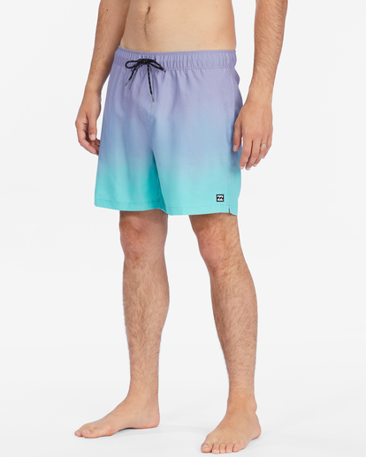 3 Good Times Layback Boardshorts 16" Blue ABYBS00287 Billabong