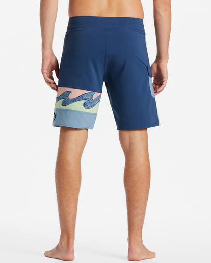 4 Burleigh Pro Performance 19" Boardshorts Blue ABYBS00373 Billabong