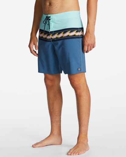 3 Momentum Pro Performance 19" Boardshorts Blue ABYBS00391 Billabong