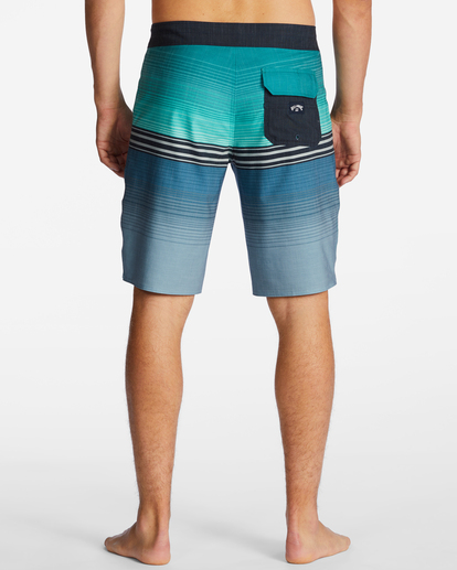 5 All Day Heather Stripe Pro Performance 20" Boardshorts Blue ABYBS00392 Billabong