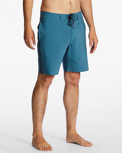 4 D Bah Lo Tide 18" Boardshorts Blue ABYBS00397 Billabong