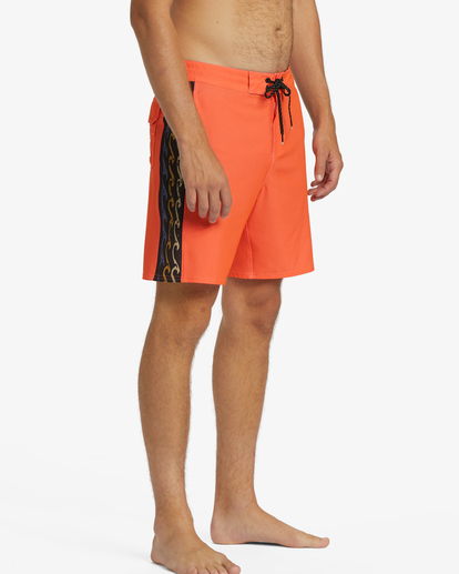 4 D Bah Lo Tide 18" Boardshorts Orange ABYBS00397 Billabong
