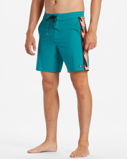 3 D Bah Lo Tide 18" Boardshorts Green ABYBS00397 Billabong