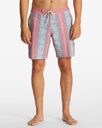 2 Sundays Lo Tide 19" Boardshorts Red ABYBS00398 Billabong