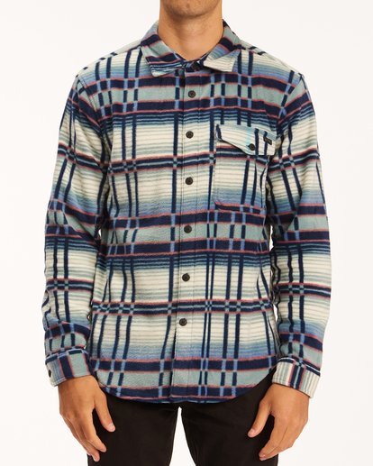 0 A/Div Furnace Flannel Shirt Green ABYFT00101 Billabong
