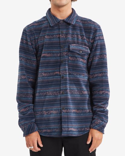 0 A/Div Furnace Flannel Shirt Blue ABYFT00101 Billabong