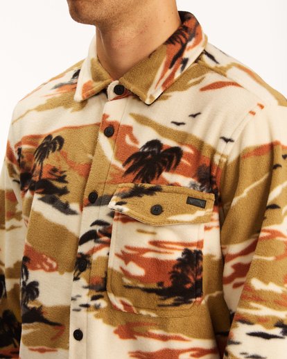 3 A/Div Furnace Flannel Shirt Beige ABYFT00101 Billabong