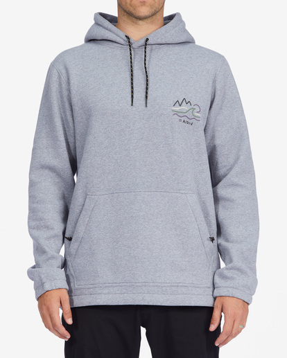 0 A/Div Compass Pullover Hoodie Grey ABYFT00222 Billabong