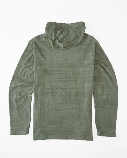 7 Flecker Jacquard Pullover Hoodie Green ABYFT00223 Billabong
