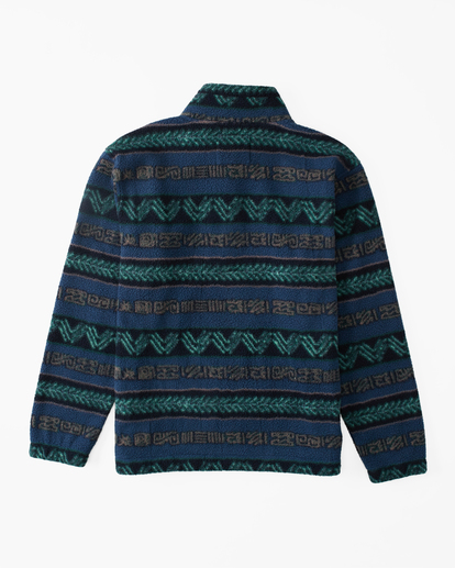 Pull Homme Col Montant à Boutons - Maille Chinée Grossière - Style Vintage - Composition 70% Coton 30% Acrylique - Marque Rusty Neal