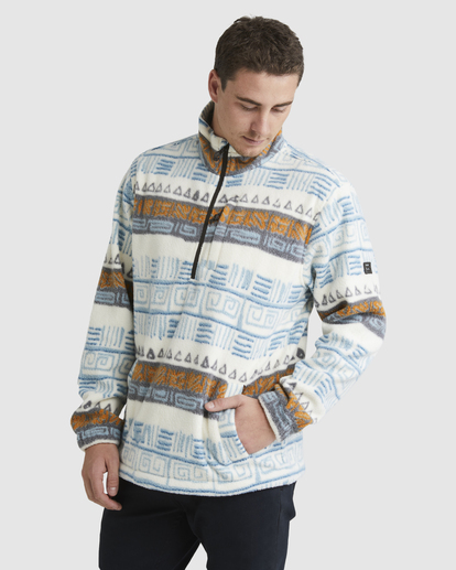 2 A/Div Boundary Half-Zip Mock Neck Pullover Brown ABYFT00231 Billabong
