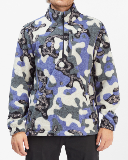 2 A/Div Otis Boundary Mock Neck Half-Zip Pullover Black ABYFT00234 Billabong