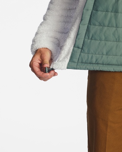 5 A/Div Badger Hooded Half-Zip Pullover Grey ABYFT00309 Billabong