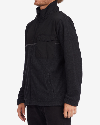 1 A/Div Boundary Trail Zip-Up Fleece Black ABYFT00313 Billabong