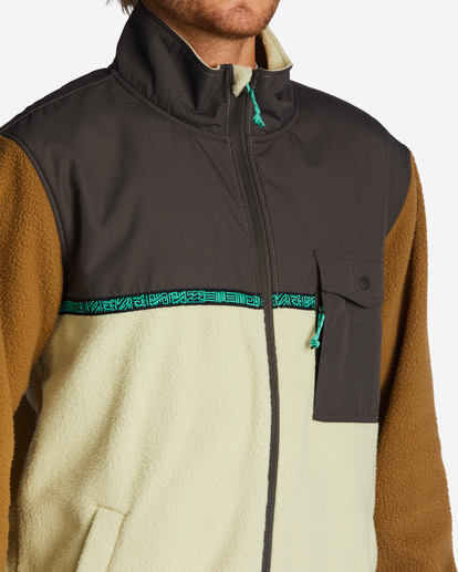6 A/Div Boundary Trail Zip-Up Fleece Brown ABYFT00313 Billabong