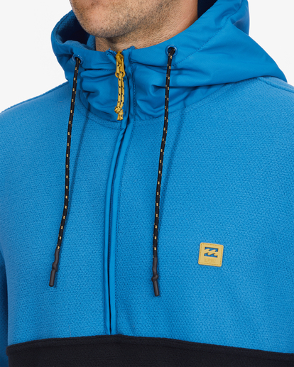 5 A/Div Boundary Hooded Half-Zip Pullover Blue ABYFT00317 Billabong