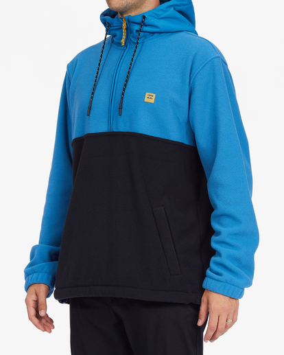 2 A/Div Boundary Hooded Half-Zip Pullover Blue ABYFT00317 Billabong