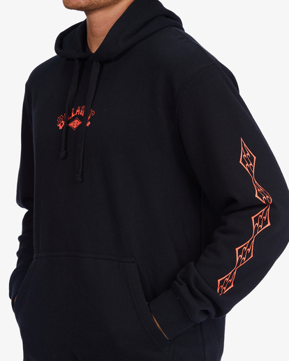6 Short Sands Pullover Hoodie Black ABYFT00321 Billabong