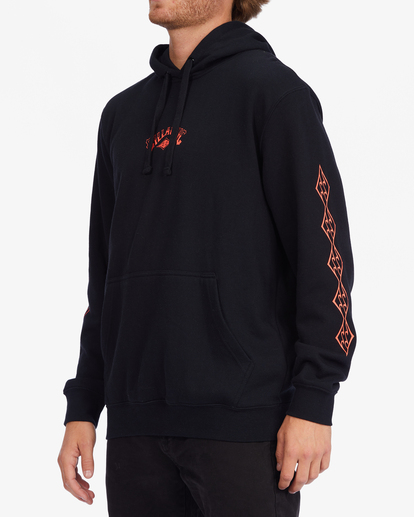 3 Short Sands Pullover Hoodie Black ABYFT00321 Billabong