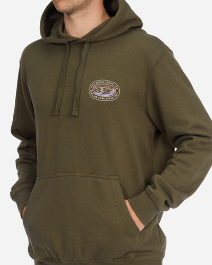 3 Short Sands Pullover Hoodie Green ABYFT00321 Billabong