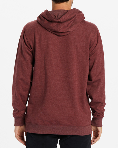 2 All Day Organic Pullover Hoodie Red ABYFT00336 Billabong