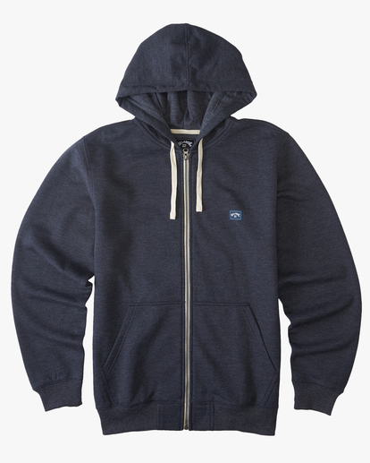 4 All Day Organic Zip-Up Hoodie Blue ABYFT00337 Billabong