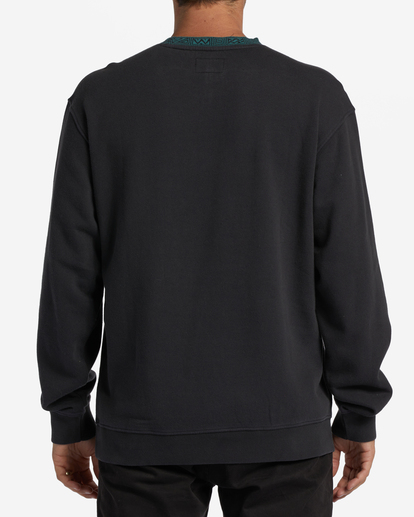 2 Re-Issue Crewneck Wave Washed Sweatshirt Black ABYFT00339 Billabong